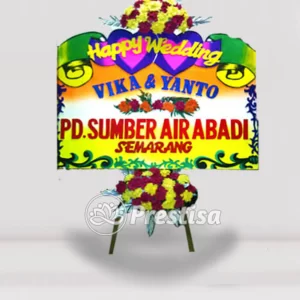 Karangan Bunga Papan Wedding - Magelang - PROMO - 008