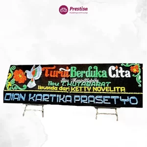 Karangan Bunga Papan Dukacita - Double - Pakal Pinang - Duka Cita - 16