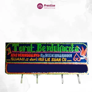 Karangan Bunga Papan Dukacita - Double - Pakal Pinang - Duka Cita - 18