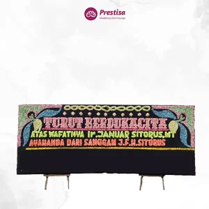 Karangan Bunga Papan Dukacita - Double - Dumai - Duka Cita - 12