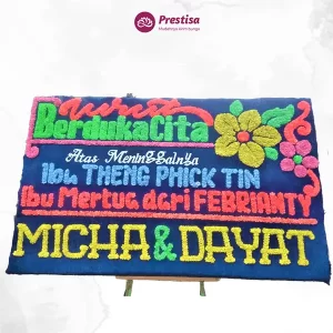 Karangan Bunga Papan Dukacita - Single - Palembang - Duka Cita - 07