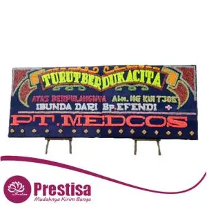 Karangan Bunga Papan Dukacita - Double - Palembang - Duka Cita - 09