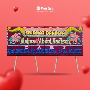 Karangan Bunga Papan Wedding - Double - Palembang - 15