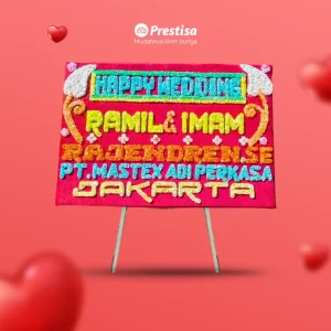 Karangan Bunga Papan Wedding - Single - Palembang - 17
