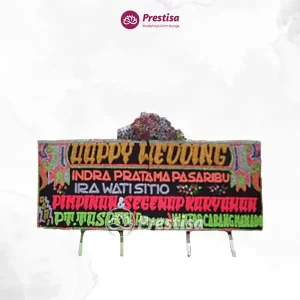 Karangan Bunga Papan Wedding - Double - Palembang - 03