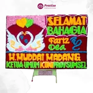 Karangan Bunga Papan Wedding - Single - Metro - 01