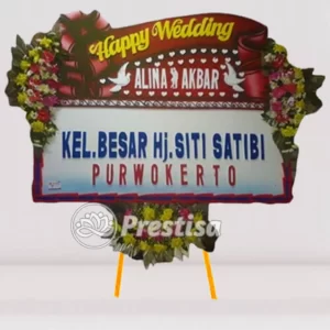 Karangan Bunga Papan Wedding - Purwokerto - PROMO - 007