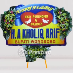 Karangan Bunga Papan Wedding - Purwokerto - PROMO - 008