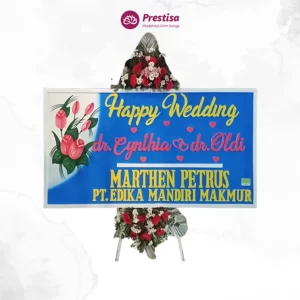 KARANGAN BUNGA PAPAN WEDDING – BALIKPAPAN – PROMO - 001