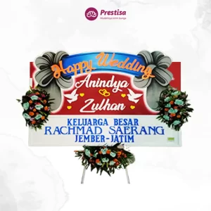 KARANGAN BUNGA PAPAN WEDDING – BALIKPAPAN – PROMO - 004