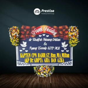 Karangan Bunga Papan Wedding - Nganjuk - Promo - 012