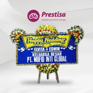 Karangan Bunga Papan Wedding - Subang - PROMO - 003