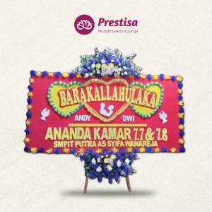 Karangan Bunga Papan Wedding - Subang - PROMO - 012