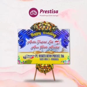 Karangan Bunga Papan Wedding - Nganjuk - Promo - 004