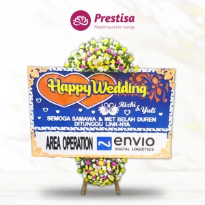 Karangan Bunga Papan Wedding - Pangandaran - PROMO - 012
