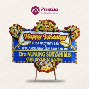 Karangan Bunga Papan Wedding - Subang - PROMO - 004