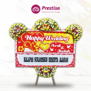 Karangan Bunga Papan Wedding - Pangandaran - PROMO - 008