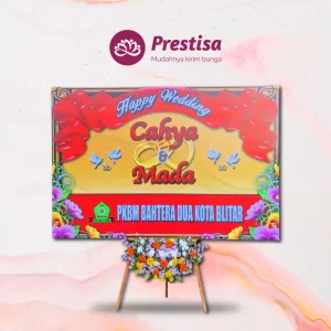 Karangan Bunga Papan Wedding - Nganjuk - Promo - 001