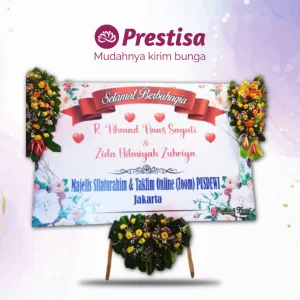 Karangan Bunga Papan Wedding - Madura - Promo - 012