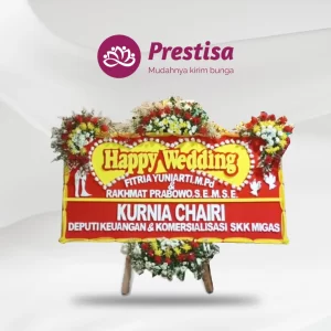 Karangan Bunga Papan Wedding - Subang - PROMO - 007