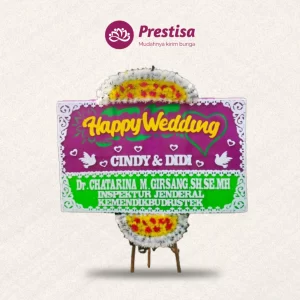 Karangan Bunga Papan Wedding - Indonesia - 001