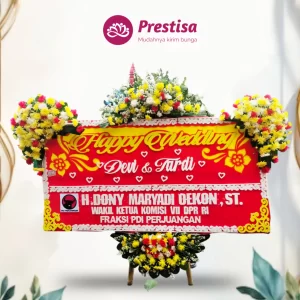 Karangan Bunga Papan Wedding - Garut - PROMO - 007