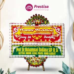 Karangan Bunga Papan Wedding - Garut - PROMO - 011
