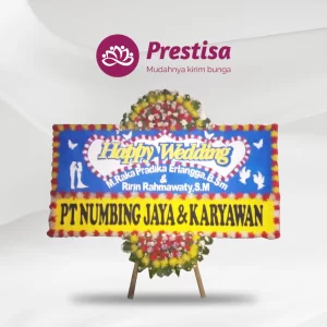 Karangan Bunga Papan Wedding - Subang - PROMO - 011