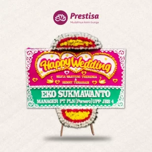 Karangan Bunga Papan Wedding - Indonesia - 004