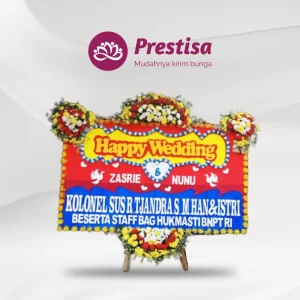 Karangan Bunga Papan Wedding - Subang - PROMO - 010
