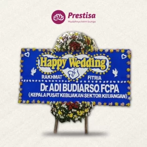 Karangan Bunga Papan Wedding - Subang - PROMO - 009