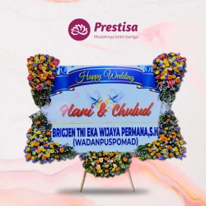 Karangan Bunga Papan Wedding - Nganjuk - Promo - 006