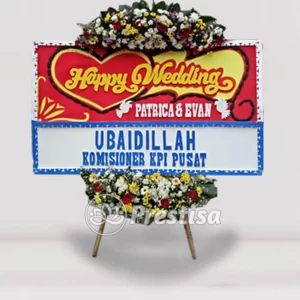 Karangan Bunga Papan Wedding - Cikarang - PROMO - 015