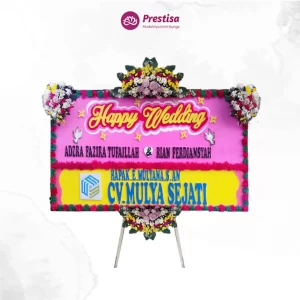 Karangan Bunga Papan Wedding - Cikarang - PROMO - 006