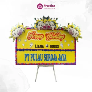 Karangan Bunga Papan Wedding - Cikarang - PROMO - 007