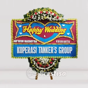 Karangan Bunga Papan Wedding - Pangandaran - PROMO - 013