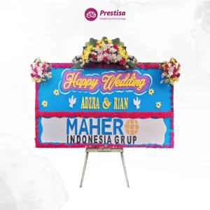 Karangan Bunga Papan Wedding - Garut - PROMO - 008