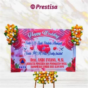 Karangan Bunga Papan Wedding - Jember - Promo - 012