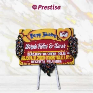 Karangan Bunga Papan Wedding - Jember - Promo - 009