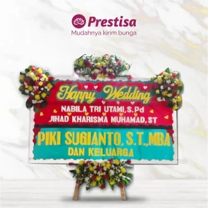 Karangan Bunga Papan Wedding - Majalengka- PROMO - 015