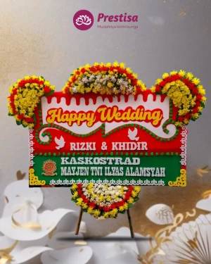 Karangan Bunga Papan Wedding – Jakarta – New – 04