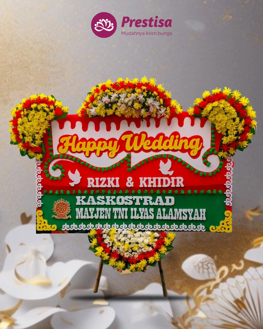 Karangan Bunga Papan Wedding – Jakarta – New – 04