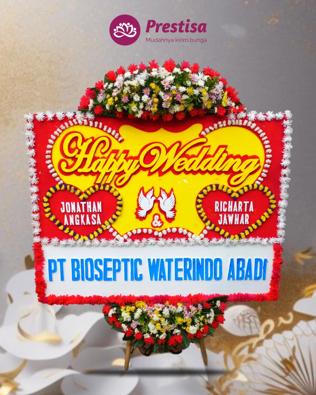 Karangan Bunga Papan Wedding – Jakarta – New – 05