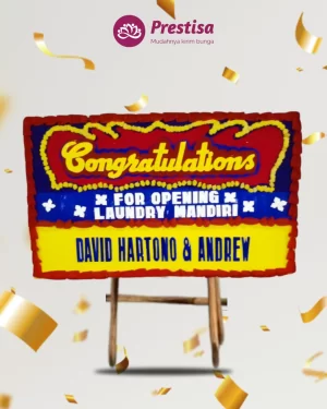 Karangan Bunga Papan Congratulation – Jakarta – New – 01