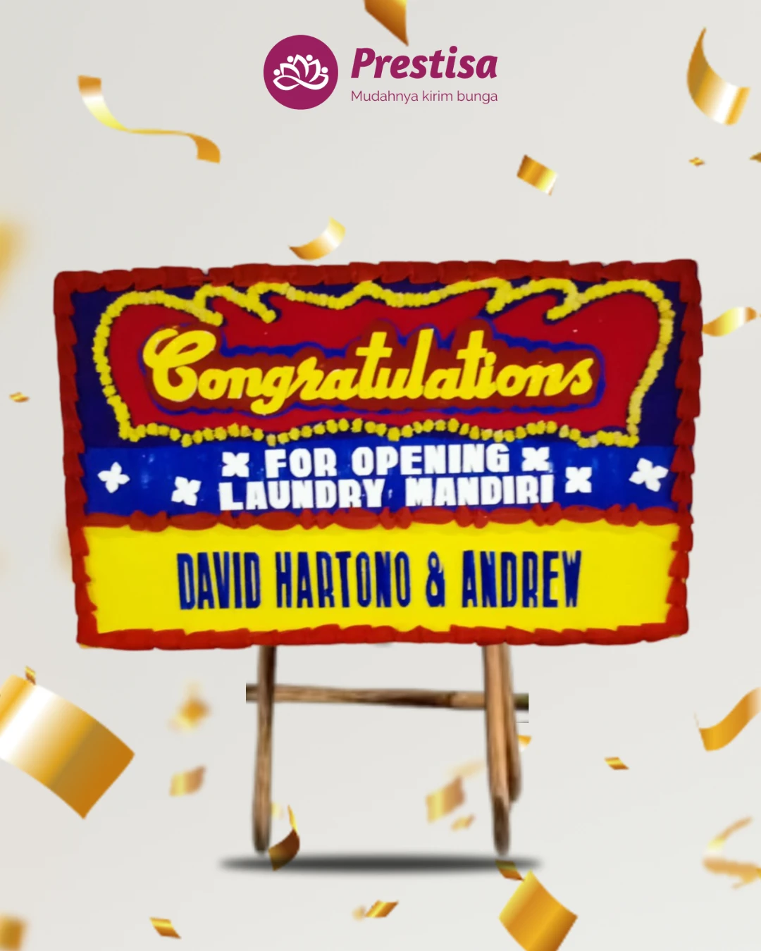 Karangan Bunga Papan Congratulation – Jakarta – New – 01