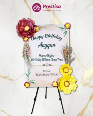 Karangan Bunga Papan Kertas - Jakarta - New - 001