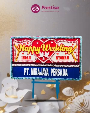 Karangan Bunga Papan Wedding – Jakarta – New – 01