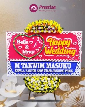 Karangan Bunga Papan Wedding – Jakarta – New – 03