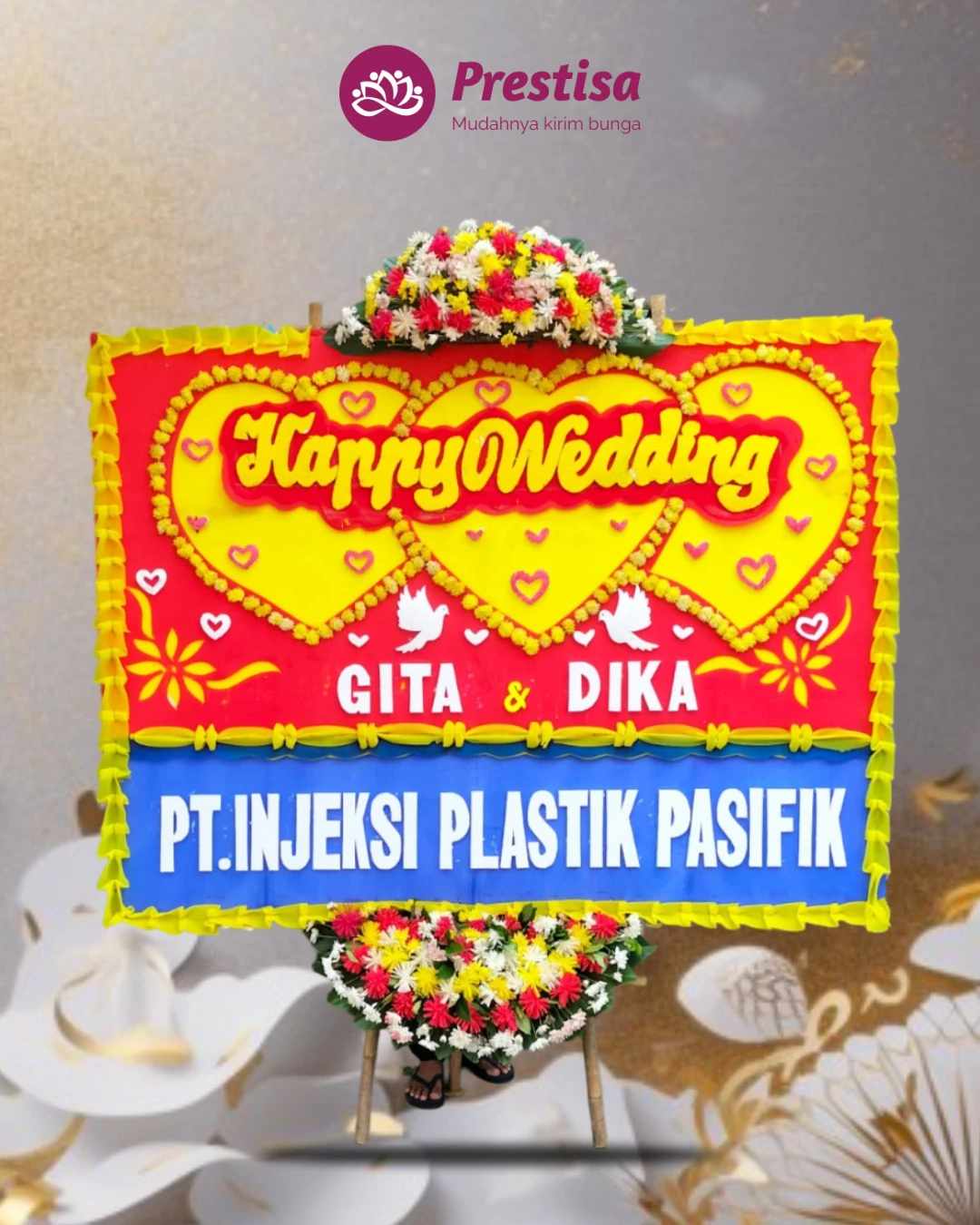 Karangan Bunga Papan Wedding – Jakarta – New – 11