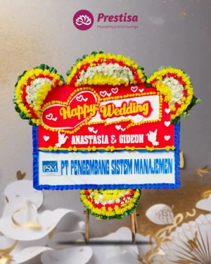 Karangan Bunga Papan Wedding – Jakarta – New – 06